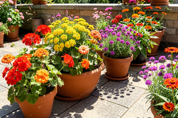 Best Flowers for Pots in Full Sun: Heat-Tolerant Container Plants