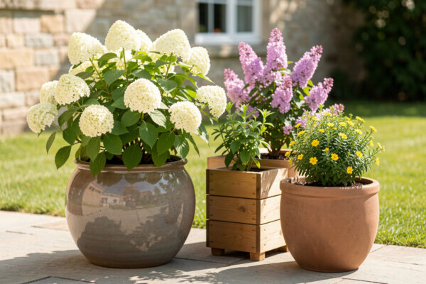 Shrubs for Pots in Full Sun: Container Gardening Guide
