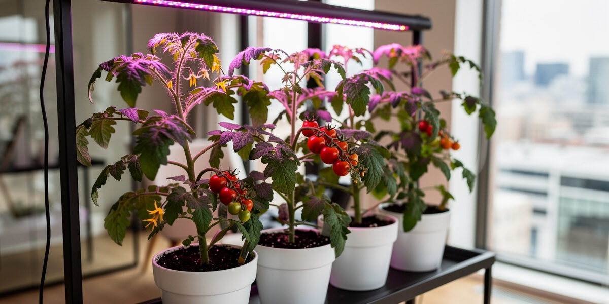 Grow lights for tomatoes