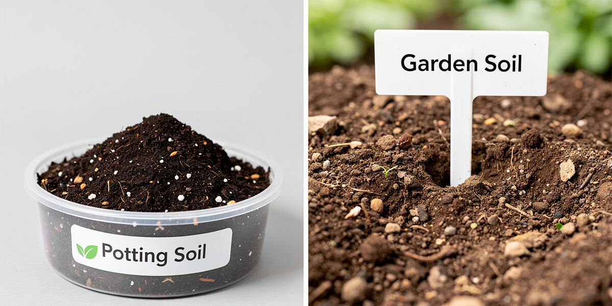 Potting Soil vs Garden Soil: When to Use Each
