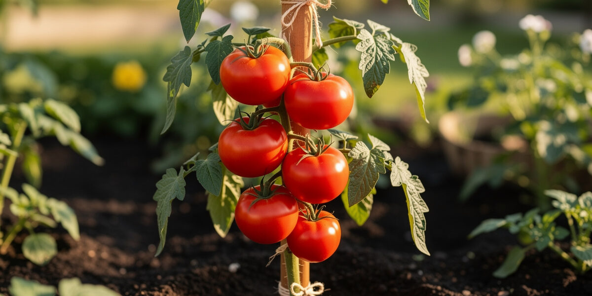 Staking Tomatoes: The Single-Stake Method Step by Step