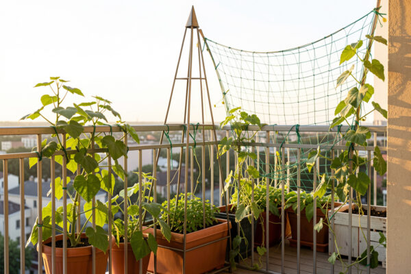 Best Trellis for a Balcony Container Garden