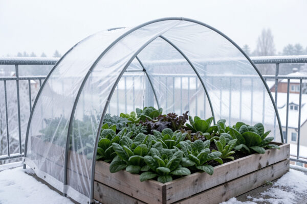 DIY Balcony Hoop House: Cover a Whole Bed Cheaply