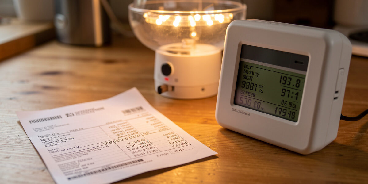 Grow Light Electricity Cost: What a Winter Shelf Really Adds to Your Bill