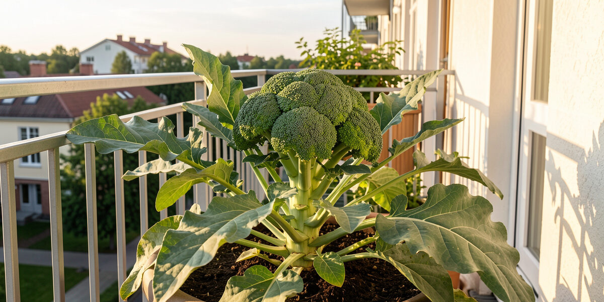 Growing Broccoli in Pots on a Balcony
