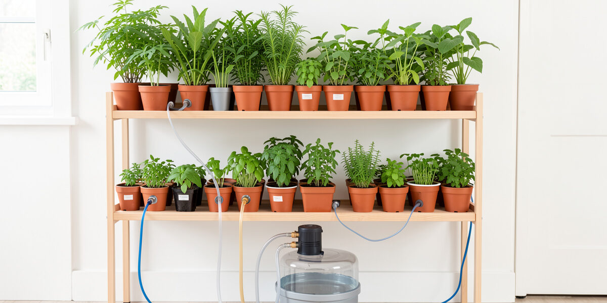 Indoor Automatic Watering Timers: Setting One Up for a Plant Shelf