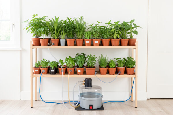 Indoor Automatic Watering Timers: Setting One Up for a Plant Shelf