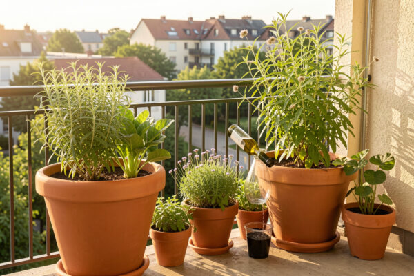 Watering Plants With a Wine Bottle: Does It Really Work?
